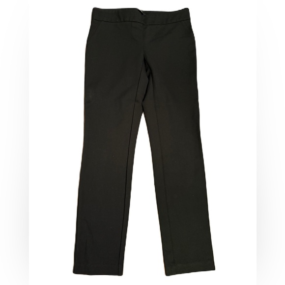 Women’s Black Straight Leg Elastic Waist Pants - Size 4 - Picture 2 of 4